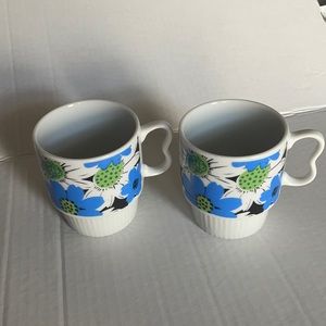 Vintage Stackable Mugs made in Japan